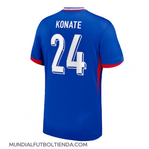 Camiseta Francia Ibrahima Konate #24 Primera Equipación Replica Eurocopa 2024 mangas cortas